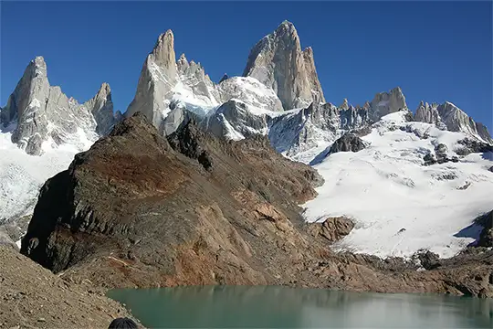 Vista del macizo del Fitz Roy desde la Laguna De los Tres